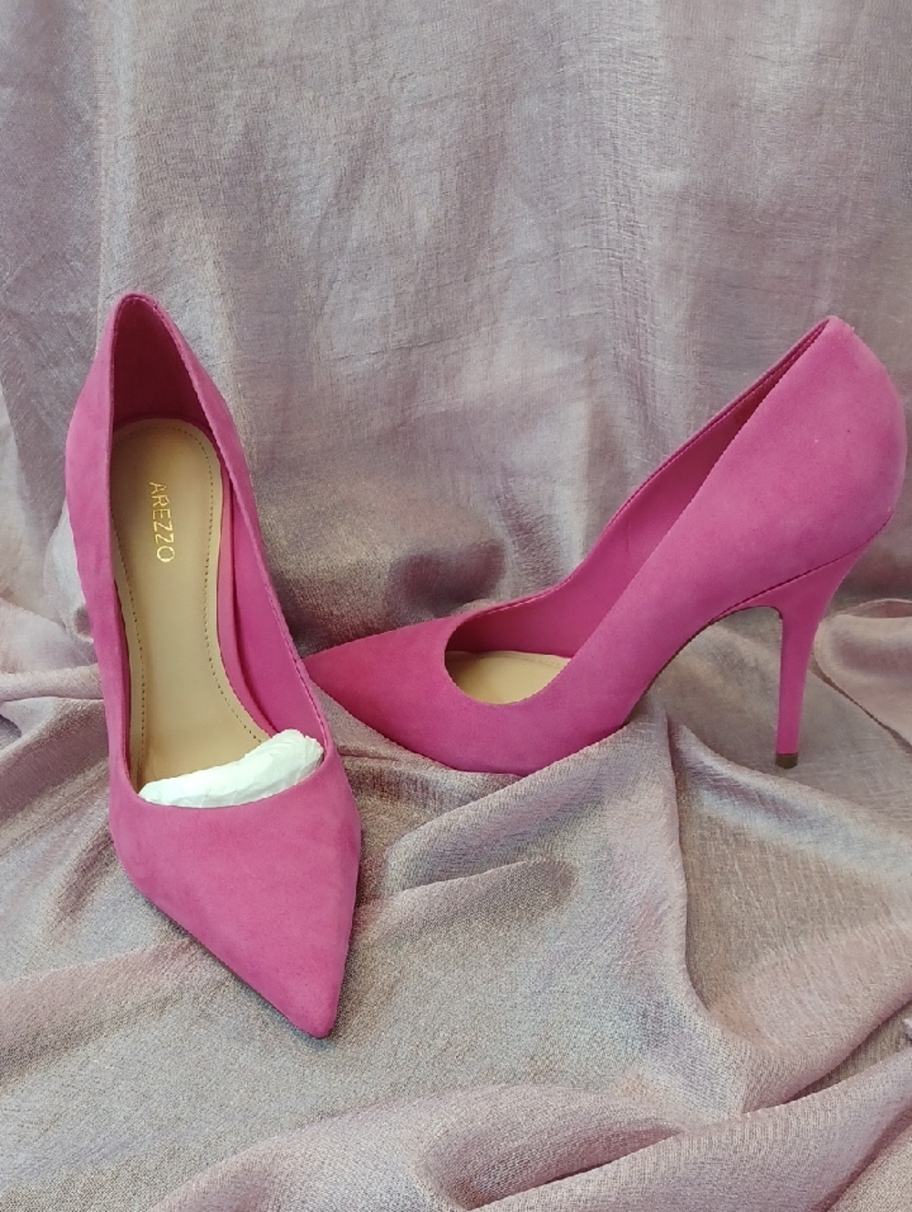 Arezzo Pink Suede Pumps NWT